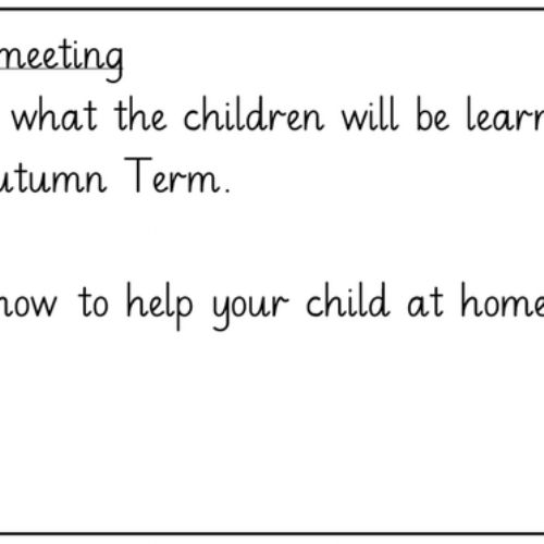 Nursery Parent Curriculum Information